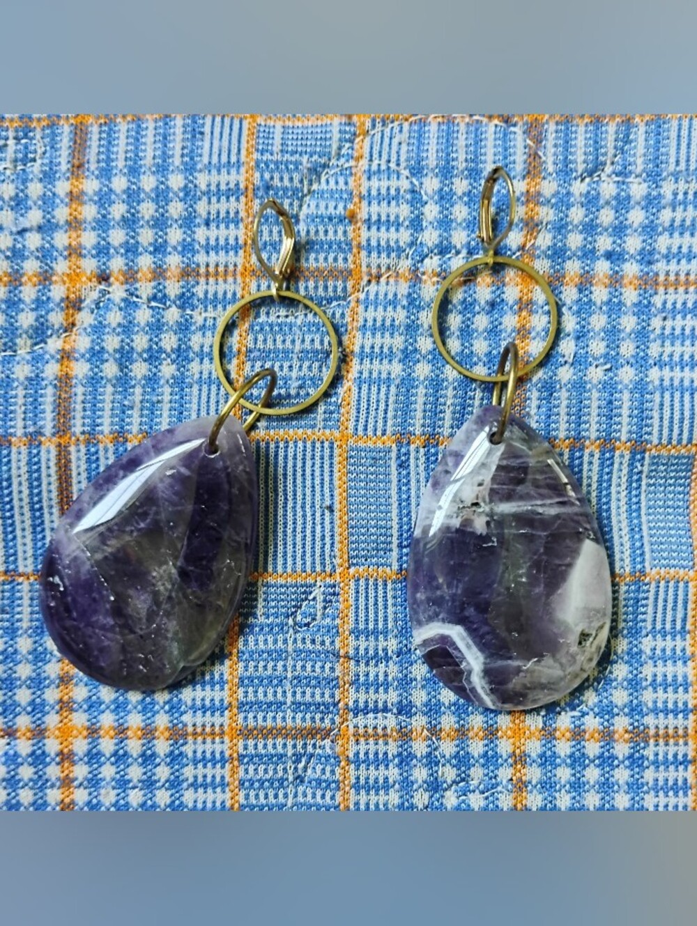 XXL Dream Amethyst Teardrop Statement Earrings